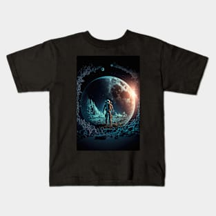 One More Step - Sci-Fi Tee Kids T-Shirt